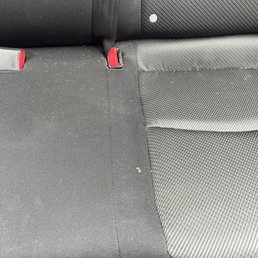 Not clean on the side of the seats.