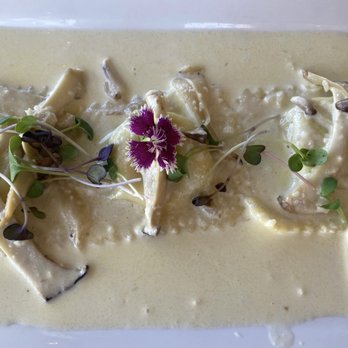 Cipriano's Kitchen - Artichoke ravioli in a mushroom cream sauce - Italian Near Me - Waimea, Hawaii Cipriano's Kitchen - Artichoke ravioli in a mushroom cream sauce - Italian Near Me - Waimea, Hawaii
