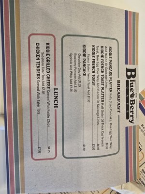 Menu photo 1 The Blueberry Cafe Kettering, OH