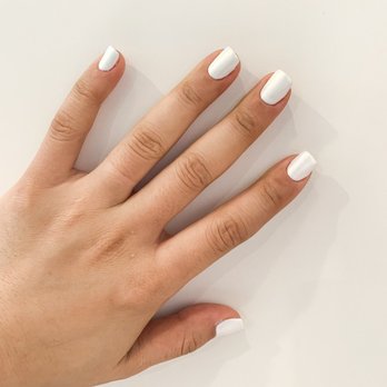 Diamond Nails - #4 chrome with white base - Nail Salons Near Me - Fullerton, California