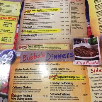 Bubba's 33 - Pizzas and entrees 8/17 - American Near Me - Waco, Texas Bubba's 33 - Pizzas and entrees 8/17 - American Near Me - Waco, Texas