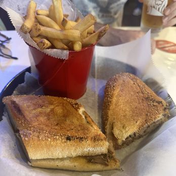 Buck-it - Pernil Sandwich comes with fries - Sports Bars Near Me - Brooklyn, New York