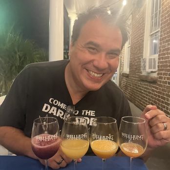 Well Hung Vineyard - Flight of slushee from best to worst. - Wine Bars Near Me - Charleston, South Carolina Well Hung Vineyard - Flight of slushee from best to worst. - Wine Bars Near Me - Charleston, South Carolina