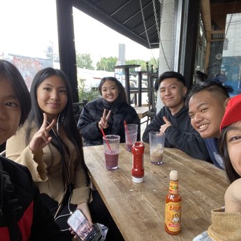 Fratelli Cafe - My family after eating - Coffee & Tea Near Me - Los Angeles, California