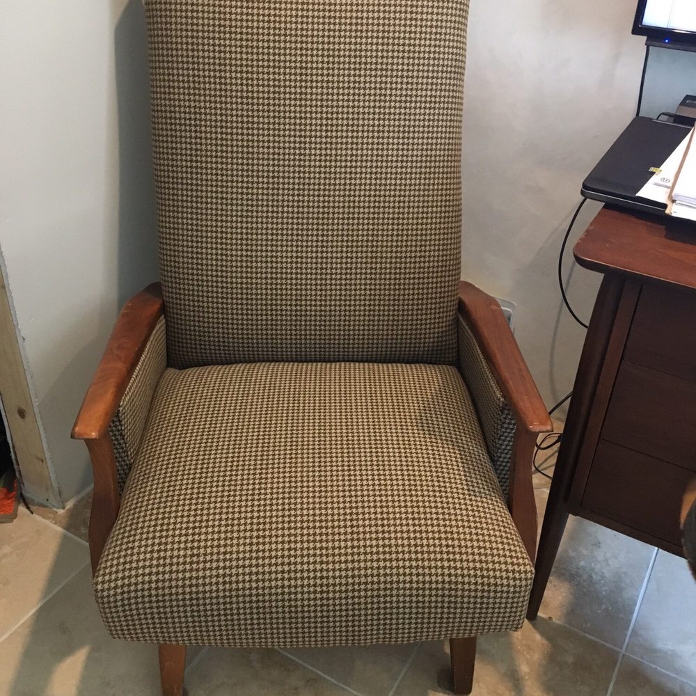 Emily Griffith Technical College - Reupholstered mid century modern chair - Colleges & Universities Near Me - Denver, Colorado
