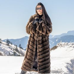 Sekas International - Full length sable coat