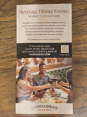 Menu photo 1 Carrabba's Italian Grill Roanoke, VA