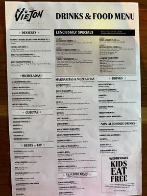 Menu photo 3 El Viejon San Diego, CA