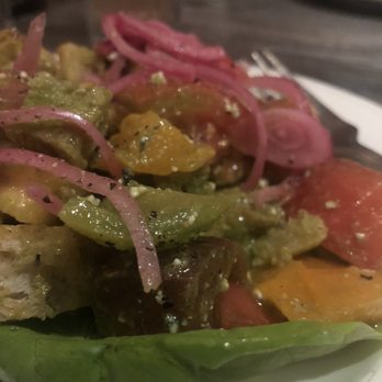 The 3rd Corner - Heirloom tomato salad with pickled onion - Wine Bars Near Me - San Diego, California The 3rd Corner - Heirloom tomato salad with pickled onion - Wine Bars Near Me - San Diego, California