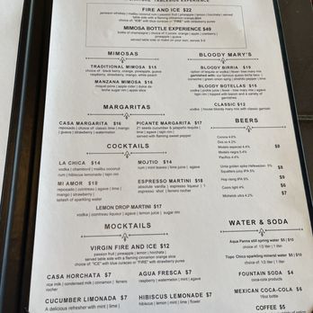 Las Botellas - Brunch Menu as of August 2024 - Desserts Near Me - Riverton, Utah