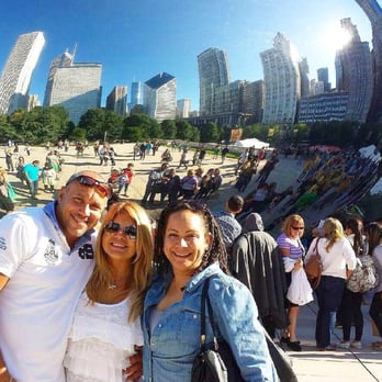 Cloud Gate - My Cousin, His Wife, The Bean, and Me! - Public Art Near Me - Chicago, Illinois