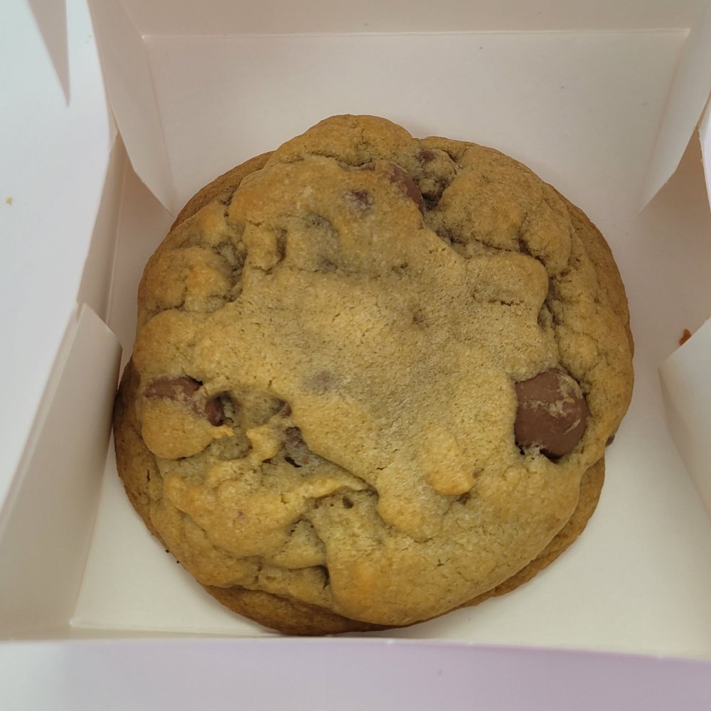 Crumbl - La Canada - Milk chocolate cookie close-up. Flavorless and doughy. - Bakeries Near Me - Montrose, California