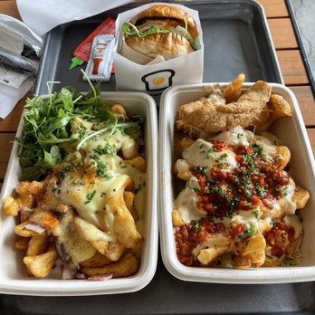 Eggbred - RIBEYE STEAK EGG & CHEESE BENNY ON THE ROCKS THE BREAKFAST POUTINE - Breakfast & Brunch Near Me - La Habra, California