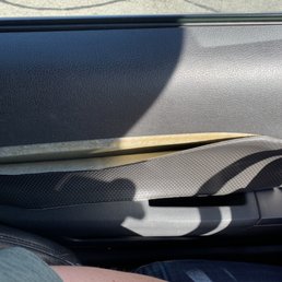 Door upholstery before repair Door upholstery before repair