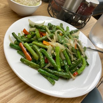 One Bite Dumpling - E2. Sauteed String Bean with Garlic - Dim Sum Near Me - Santa Clarita, California