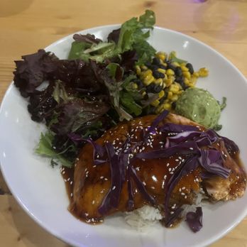 Fountain Grill - Korean salmon bowl - American Near Me - Ashburn, Virginia Fountain Grill - Korean salmon bowl - American Near Me - Ashburn, Virginia
