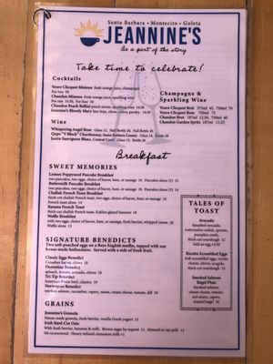 Menu photo 7 Jeannine's American Bakery Restaurant Goleta, CA Menu photo 7 Jeannine's American Bakery Restaurant Goleta, CA