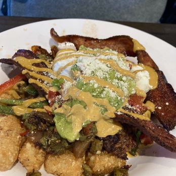 Baja Cafe on Campbell - Southwest Smoked Brisket Tots - Breakfast & Brunch Near Me - Tucson, Arizona Baja Cafe on Campbell - Southwest Smoked Brisket Tots - Breakfast & Brunch Near Me - Tucson, Arizona