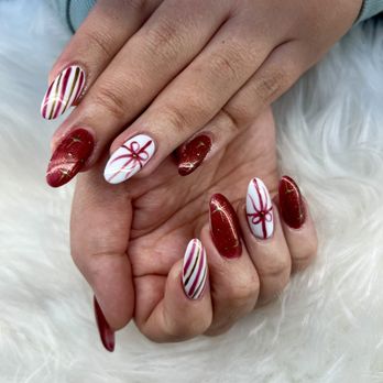 Jade Nails - Beautiful holiday nails! Thanks so much ladies. They do great work, highly recommend! - Nail Salons Near Me - Hercules, California Jade Nails - Beautiful holiday nails! Thanks so much ladies. They do great work, highly recommend! - Nail Salons Near Me - Hercules, California