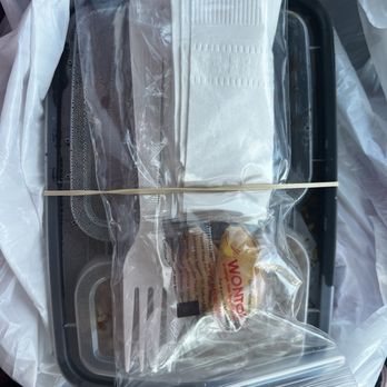 Jacky Chan - How my lunch plate was delivered to me. - Chinese Near Me - Temple Hills, Maryland Jacky Chan - How my lunch plate was delivered to me. - Chinese Near Me - Temple Hills, Maryland