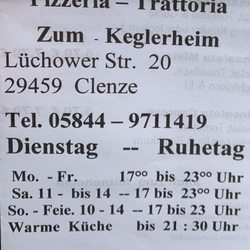 Pizzeria La Trattoria - Speisekarte