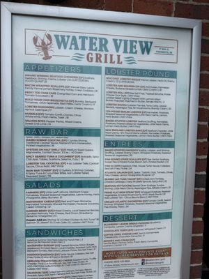 Menu photo 2 Water View Grill Portsmouth, NH Menu photo 2 Water View Grill Portsmouth, NH