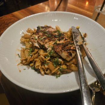 GRANVILLE - spicy pasta + grilled chicken ($28) - New American Near Me - Pasadena, California