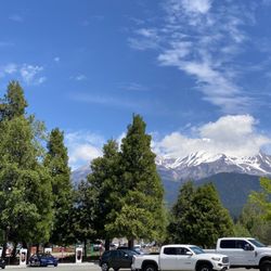 Tesla Supercharger - Mount Shasta - You can't find a prettier Supercharger location: 16 stalls with Mt. Shasta in the background .
