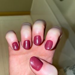 Heaven Nail Spa - So much texture and the nails are not the same shape at all.