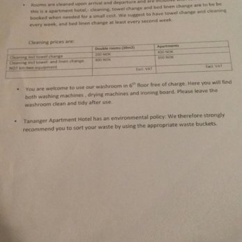 Tananger Leilighetshotell - Cleaning policy - Hotels Near Me - Tananger, 11