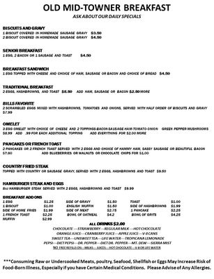 Menu photo 5 Mid-Town Cafe Reeds Spring, MO Menu photo 5 Mid-Town Cafe Reeds Spring, MO