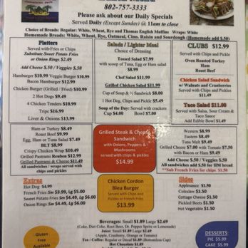 Tuttles Family Diner - Lunch menu - Diners Near Me - Newbury, Vermont Tuttles Family Diner - Lunch menu - Diners Near Me - Newbury, Vermont