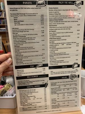 Menu photo 5 Avenue Grill Lodi, CA Menu photo 5 Avenue Grill Lodi, CA