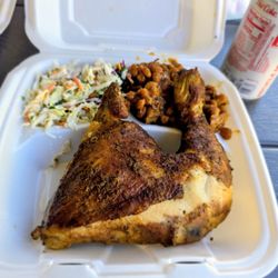 Big Nate's Family BBQ - 1/4 chicken plate