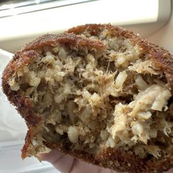 Boudin ball with pepper jack