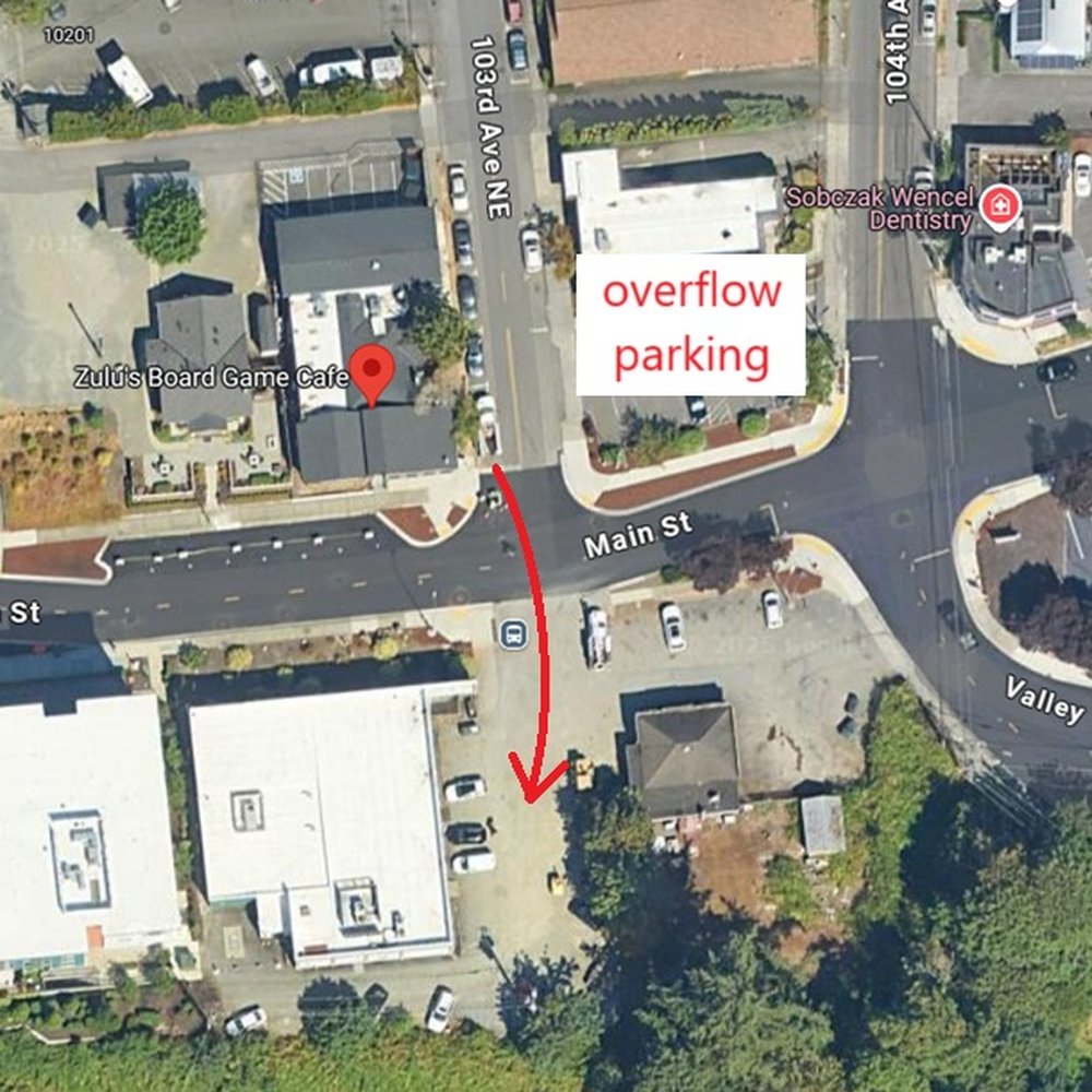 Overflow parking right across Main St.