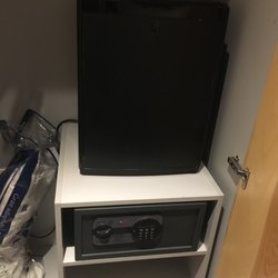 Hotel Husa Avenida - Small refrigerator with a few items to choose from and a safe large enough for my medium size lap top