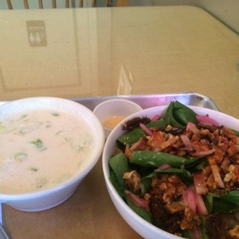 Pacific Pantry Eatery - Spinach salad and curry soup - Delis Near Me - Sequim, Washington