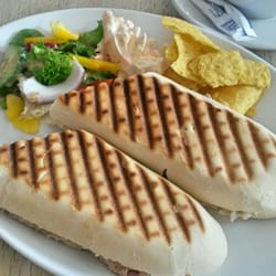 The Grumpy Monkey Coffee House - A perfectly toasted panini