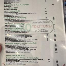 Wine menu. Wine menu.
