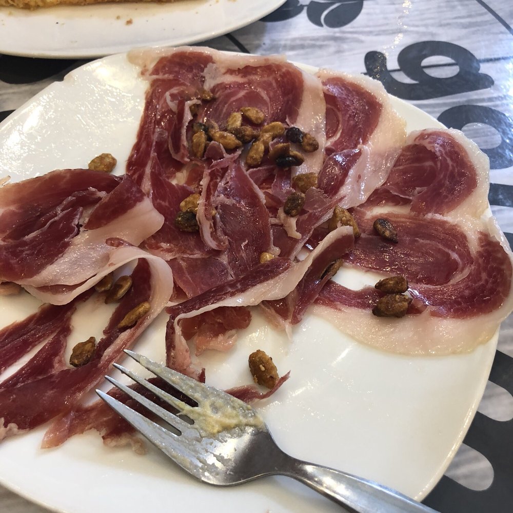 Bon Vivant - Close up of the jamón. Look at that juicy meat!! - Breakfast & Brunch Near Me - Barcelona, B