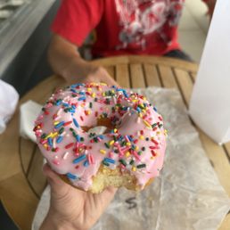Pink Sprinkle Donut