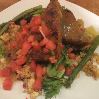 Rocking V Cafe - Red Canyon Polenta Cakes (Gluten-Free and Vegan) - New American Near Me - Kanab, Utah Rocking V Cafe - Red Canyon Polenta Cakes (Gluten-Free and Vegan) - New American Near Me - Kanab, Utah