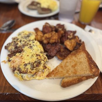 Wakin' Bakin' - Sourdough Toast, Side Cajun Smashed Hash, Omelet - Breakfast & Brunch Near Me - New Orleans, Louisiana Wakin' Bakin' - Sourdough Toast, Side Cajun Smashed Hash, Omelet - Breakfast & Brunch Near Me - New Orleans, Louisiana