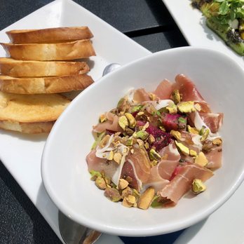 Starfield Vineyards & Winery - beets and burrata with pesto and pistachios - Wine Tasting Room Near Me - Placerville, California Starfield Vineyards & Winery - beets and burrata with pesto and pistachios - Wine Tasting Room Near Me - Placerville, California