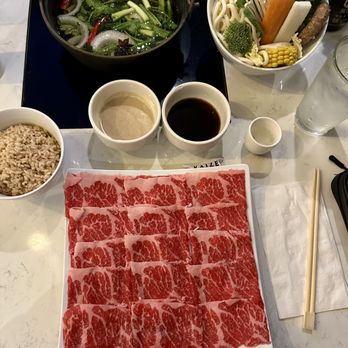 Kaizen Shabu - 10 oz Angus beef and tonkotsu broth - Hot Pot Near Me - Santa Ana, California Kaizen Shabu - 10 oz Angus beef and tonkotsu broth - Hot Pot Near Me - Santa Ana, California