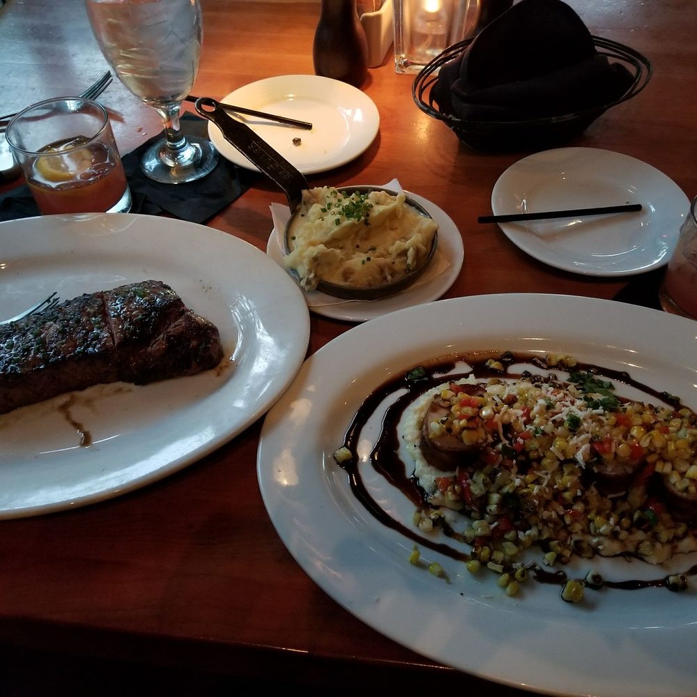 Roaring Fork - 16 oz new York strip and bacon wrapped tenderloin - New American Near Me - Austin, Texas Roaring Fork - 16 oz new York strip and bacon wrapped tenderloin - New American Near Me - Austin, Texas