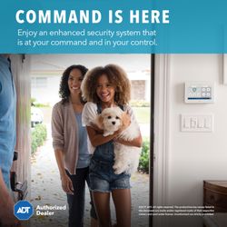 ADT Home Security Technology - New Smart system with 2 way communication systems that communicates and test life of all equipment install.