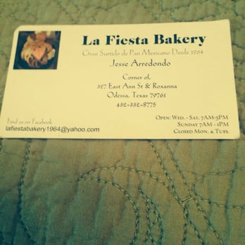 La Fiesta Bakery - Bakeries Near Me - Odessa, Texas La Fiesta Bakery - Bakeries Near Me - Odessa, Texas
