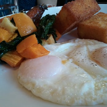 Nopa - Farm eggs with fried polenta - New American Near Me - San Francisco, California Nopa - Farm eggs with fried polenta - New American Near Me - San Francisco, California